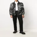 Alexander McQueen skull-print zip up jacket - Black