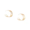 Ferragamo logo-plaque hoop earrings - Silver