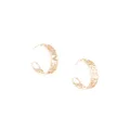 Ferragamo logo-plaque hoop earrings - Silver