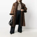 Christian Dior Pre-Owned 1980s sheepskin midi coat - Brown