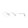 TOM FORD Eyewear square-frame clear-lens glasses - Silver