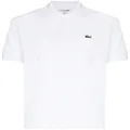 Lacoste logo-patch short-sleeve polo shirt - White