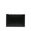 Alexander McQueen skull-print zipped clutch bag - Black