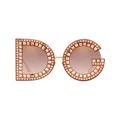 Dolce & Gabbana Eyewear DG Glitter round-frame sunglasses - Pink