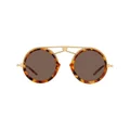 Dolce & Gabbana Eyewear tortoiseshell pilot frame sunglasses - Brown
