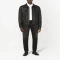 Dolce & Gabbana denim-style leather jacket - Black
