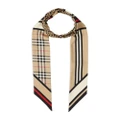 Burberry montage-print silk skinny scarf - Neutrals