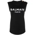 Balmain button-detailed T-shirt - Black