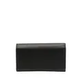 Emporio Armani embossed logo pebbled-effect wallet - Black