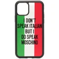 Moschino Italian flag print iPhone 11 Pro case - Black