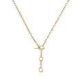David Yurman 18kt yellow gold DY Madison Three Ring chain necklace
