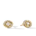 David Yurman 18kt yellow Petite Infinity diamond stud earrings - Gold