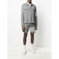 Thom Browne 4-Bar stripe cotton-jersey jacket - Grey