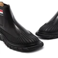 Thom Browne RWB stripe ankle boots - Black
