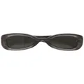Linda Farrow x Dries Van Noten oval-frame sunglasses - Grey