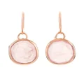 Monica Vinader Siren wire earrings - Pink