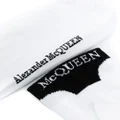 Alexander McQueen logo-embroidered socks - White