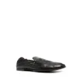 Dolce & Gabbana logo-embroidered leather loafers - Black