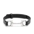 Ferragamo horsebit detail adjustable bracelet - Black