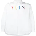 Valentino Garavani snap-fastening logo shirt - White