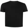 Prada logo-embroidered cotton T-shirt - Black