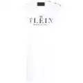 Philipp Plein logo print T-shirt dress - White