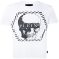 Philipp Plein graphic skull crew neck T-shirt - White