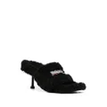 Balenciaga Furry 80mm sandals - Black