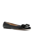 Ferragamo Varina quilted ballerina shoes - Black
