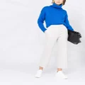 Stella McCartney straight-leg cropped wool trousers - Grey