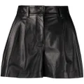 Dolce & Gabbana high-waisted leather shorts - Black