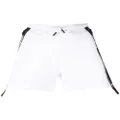 Dsquared2 logo-tape cotton shorts - White