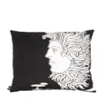 Fornasetti Solitudo silk cushion - Black
