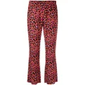 Marni Small Kisses cropped flared trousers - Black