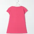 Aigner Kids logo-embroidered T-shirt dress - Pink
