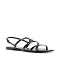 Saint Laurent Cassandra monogram sandals - Black