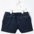 Il Gufo elasticated denim shorts - Blue