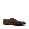Tod's leather low-heel loafers - Brown