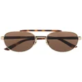 Calvin Klein CK19306 round-frame sunglasses - Brown