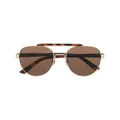 Calvin Klein CK19306 round-frame sunglasses - Brown