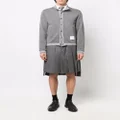 Thom Browne high-low hem pleated skirt - Grey
