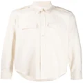 Helmut Lang long-sleeved strappy shirt - White
