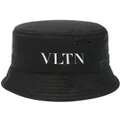 Valentino Garavani logo print bucket hat - Black