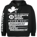 Dsquared2 multi-logo print hoodie - Black