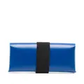 Marni Origami logo-print PVC wallet - Blue