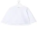 Douuod Kids long-sleeve cotton polo shirt - White