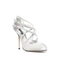 Dolce & Gabbana crossover strappy sandals - Silver