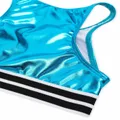 Andorine metallic two-piece bikini - Blue