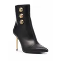 Balmain Roni leather ankle boots - Black