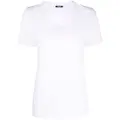 Balmain flocked logo T-shirt - White